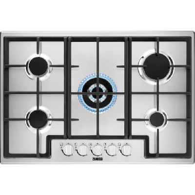 Zanussi ZGH76524XS plaque Acier inoxydable Intégré Gaz 5 zones Zanussi ZGH76524XS plaque Acier inoxydable Intégré Gaz 5 zones